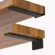 6-Pack 12 Inch Floating Shelf Brackets, 1/5" Thick Heavy Duty Hidden Shelves Bra