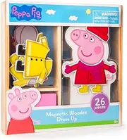 Peppa Pig Magnetic Wood Dress Up Puzzle (26 Pieces)