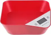 Levemolo Electronic Pet Scale Digital Weight Scale for Home Pet Store Hospital Large Bright Display and Accurate Sensors 5kg Capacity Red