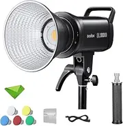 Godox SL100D LED Video Light Daylight 100W 5600K CRI 96 TLCI 97, 8 Light FX Studio LED Continuous Video Lighting Film Lights Bowens Mount for Video Live, Content Creating, Commercial Production