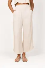 [PUP8] Eleanor High Waisted Pants - Beige XL beige