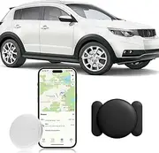 Vehicle GPS Tracker,No Subscription Car Tracker,Car Tracking Device Work with Apple Find My App(iOS Only),Real-Time Monitoring for Car,Van,Motorbike,Caravan,Motorcycle-Black,1PCS
