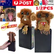 1/2X Prank Monkey Toy,Surprise Prank Monkey Toy,Pet Pranksters, Pop Up Prank AN