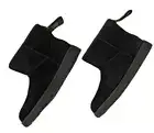 UGG Womens Classic Mini Logo Zip Wool Lined Suede Winter Snow Boots Black Size 6