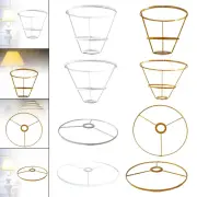 Iron Lamp Shade Frame Ring, Tabletop Light Stand Durable Practical DIY