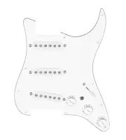 920D Custom Texas Growler Loaded Pickguard for Strat With White Pickups, Whit...