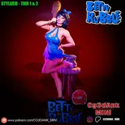Betty Rubble Statue 3D Print Unpainted/Unassembled