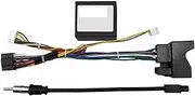 Android Radio Wiring Harness with CANBus Adapter Car Stereo Connector Plug & Play Power Cable Compatible for VW Touareg