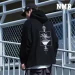 MANIA 厚磅 絨布 印花 帽TEE 黑/卡其 23 A/W PRINTED HOODIE