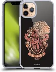 Head Case Designs Officially Licensed Harry Potter Gryffindor Deathly Hallows XIV Gel Case [Military Grade Protection] Compatible with Apple iPhone 11 Pro