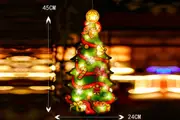 Christmas Decor LED Curtain Light Xmas Window Silhouette Light Decoration-Christmas Tree