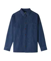 A.P.C. Regular Fit Buttoned Shirt S,XL,XS,L,M stone-washed indigo