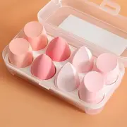 Sweetpourin - Set of 8: Makeup Blender Beauty Sponge with Case Pink - One Size