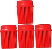 GANAZONO 4Pcs Silicone Basting Brush Heads for Barbecue Kitchen Oil Brush Refills Lightweight and Easy to Use for Cooking and Grilling for Indoor and Outdoor Use