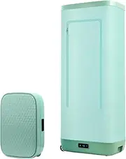 Portable Clothes Dryer, 850W Ironing Machine with PTC Drying & Intelligent Timer, Foldable Dryer for Clothes, for Apartments RVs Travel Electric Clothes Drying (Light Blue) (light green)