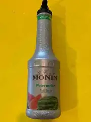 NEW MONIN WATERMELON Fruit Puree 1 liter, 33.8 oz Exp. 7/25 Free Shipping