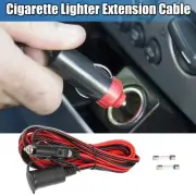 4.6m Car Cigarette Lighter Extension Cord Cable Set 12V/24V 15A Power Socket