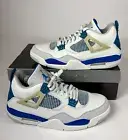 New Men's US 11.5 Air Jordan 4 Retro 2006 Military Blue 308497 141