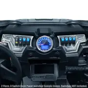 Polaris RZR XP1000 XP 900s 2016 Turbo 8 Switch Machined Finish 2pcs Dash Panel