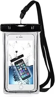 MMOBIEL Waterproof Phone Pouch Compatible with iPhone 15/14/13/12, Samsung Galaxy S23/S22/S20/S10 and More - up to 6.7 Inch - Protective Case Dry Bag - Floating Pouch Cell Phone Incl. Strap - Black