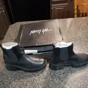 Nasty Gal Ankle Boots Size 6 box got mashed Slip On Boots