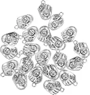 [UTHCLO] Baseball Glove Jewelry Pendants 20 Pcs Retro Alloy Charms for Diy Bracelet Necklace Pendant