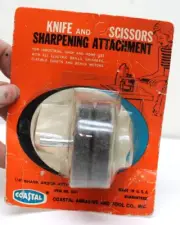 RARE Vtg Coastal Knife & Scissors Sharpening Attachment No.KS-1 USA See Desc NOS