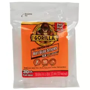Gorilla 302/303 Hot Glue Sticks: 4 in. (Clear) *full-size