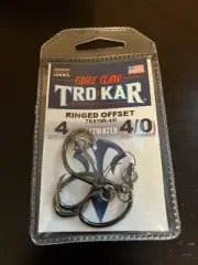 Eagle Claw Trokar TK619R 4/0 4PC SET SALTWATER Offset Circle Hook