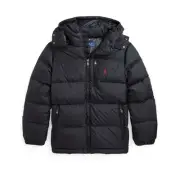 Polo Ralph Lauren Big Boys Ripstop Down Hooded Jacket Size L (14-16) Black NWT