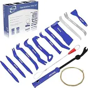 Auto Trim Removal Tools Kit, Wetado 15Pcs Car Panel Removal Tool Interior Trim Kit Fastener Rivet Remover Plastic Pry Tool Set - Removal of Car Door Panels, Fasteners, Molding, Dashboards, Wheel Hubs