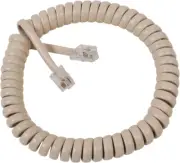 Cablesys Coiled Telephone Handset Cord for Use with PBX Phone Systems, Voip Tele