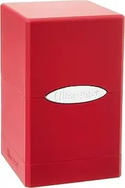 Red Satin Tower Deck Boxes