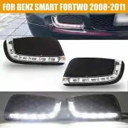 For Benz Smart Fortwo 2008-2011 Pair LED DRL Daytime Running Fog Light Lamp