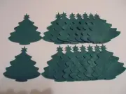 Felt Christmas Tree Die Cuts, 24 DIY Christmas Trees, Crafts, Ornaments