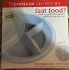 Fitlosophy Meal prep container 3 compartment BPA-free Microwave Safe Plate.