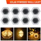 Solar Powered LED ICE Cube Landscape Pathway Brick Lights Garden Decor Outdoor