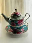 Maxwell & Williams Teas & C's Silk Road Teapot with Infuser 500ML Aqua NWOT