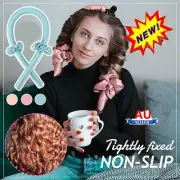 Reusable Heatless Curling Rod Curls Silk Ribbon Hair Rollers Soft Headband WaGV