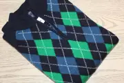 NWT BROOKS BROTHERS MERINO WOOL ARGYLE SWEATER, Size L (Teens) or S (Mens) NEW