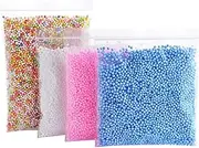 Foam Balls Colorful Slime Balls Smooth Round Balls Multi Usage DIY Crafts Supplies 4PCS Summer Games