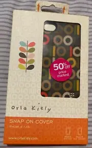 NEW - ORLA KIELY SNAP ON CASE COVER FOR APPLE IPHONE 4S / 4