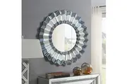 Wall Mirror MDF Smokey Silver And Grey Clear Image MRR-05