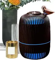 LeoLeozz Generic Desk Humidifier, Birdcage Design Mist Air Humidifier, Mist Air Humidifier with Colorful Light, Quiet Desk Air Humidifier for Nightstand, Home, Bedroom, Travel, USO2428IST5U4E0A