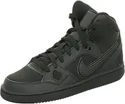 [Nike] Son of Force Mid GS Hi Top Trainers 615158 Sneakers Shoes (UK 5 US 5.5Y EU 38, Black Black 021)