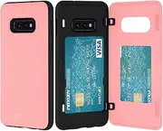 Goospery Galaxy S10e Wallet Case with Card Holder, Protective Dual Layer Bumper Phone Case (Pink) S10L-MDB-PNK