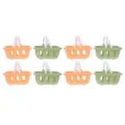 8 Pcs Shopping Basket with Handles Cart for Kids Mini Practical Toy Child