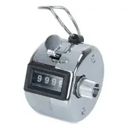 COSCO Crowd Control Hand Tally Counter, Registers 0-9999, Chrome