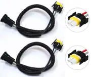 Extension Wire Ceramic S H8 Two Harness Head Light High Beam Replacement Socket