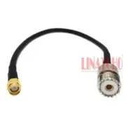 30CM RG58U RF Coaxial Jumper Cable of UHF Female SO239 to RP SMA Male Connector